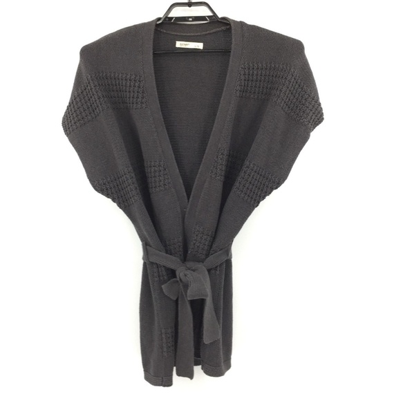 Old Navy Jackets & Blazers - Old Navy Knit Cardigan Jacket Belted Tie Gray Sz L
